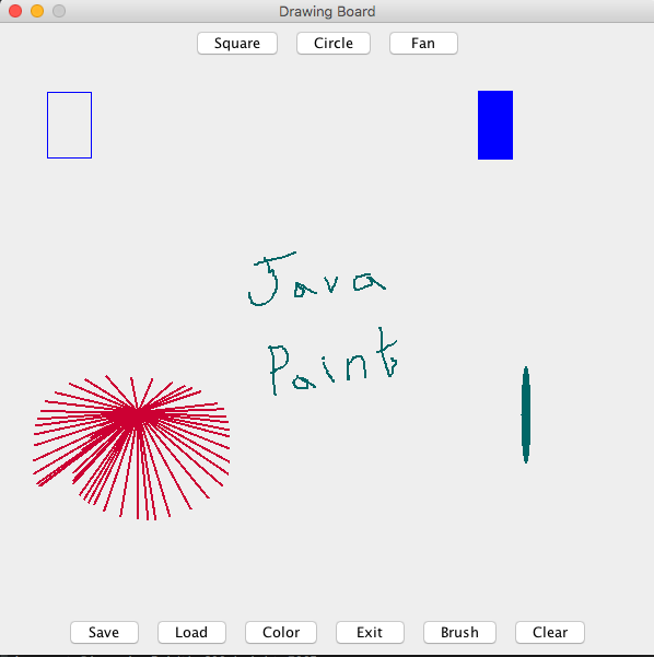 Java Paint Screen Shot